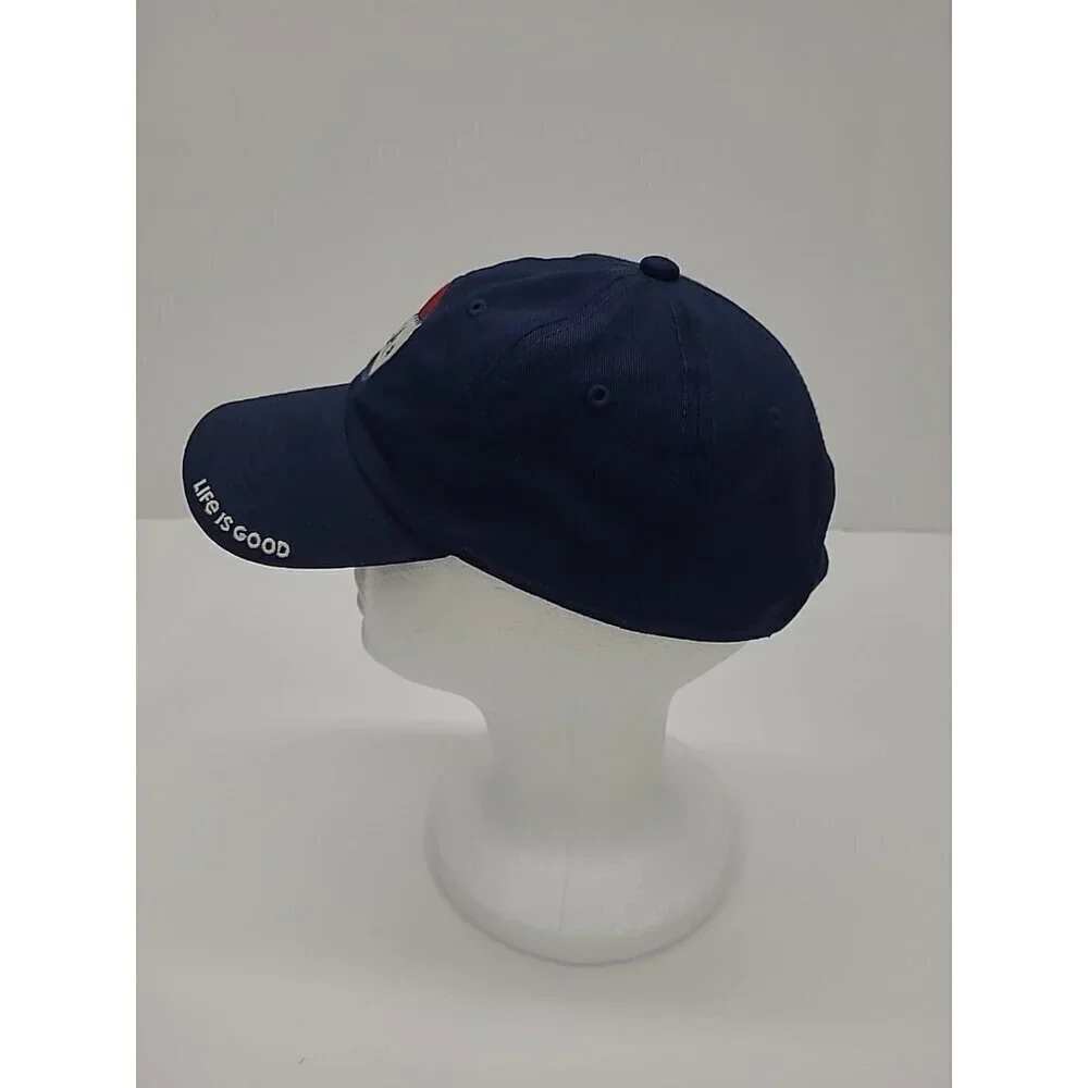 Life is Good Baseball Hat Adjustable Embroidered USA Patch